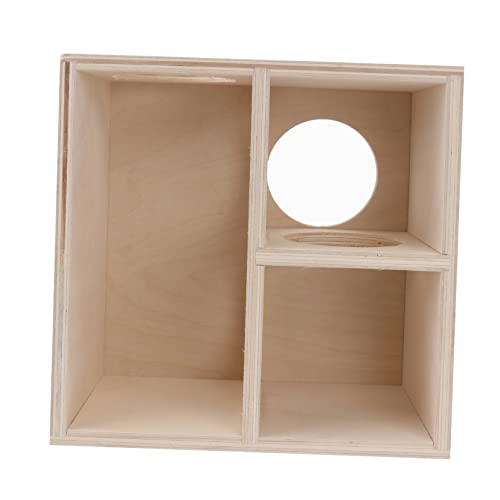 ibasenice Kreatives Haustierhaus Aus Holz Für Hamster Und Kleine Nagetiere Versteckspielzeug Und Schlafnest Langlebig Sicheres Und Spielspaß von ibasenice