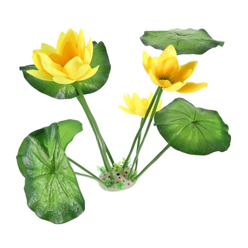 ibasenice Aquarium Künstliche Pflanzen Natürliche Lotusblumen Dekoration Kunststoff Fisch Tank Pflanzen Aquarien Landschaft Zubehör Einfache Pflege Aquarium Deko ibasenice Aquarium Künstliche Pflanzen Natürliche Lotusblumen Dekoration Kunststoff Fisch Tank Pflanzen Aquarien Landschaft Zubehör Einfache Pflege Aquarium Deko von ibasenice