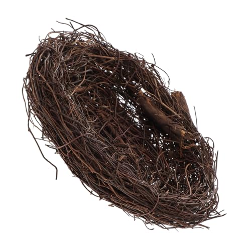 ibasenice Künstliches Vogel Nest aus Rattan Handgefertigt Dekoratives Vogelnest für Osterdeko Garten Party Natürliche Vielseitig Einsetzbar Stilvolle Dekoration von ibasenice