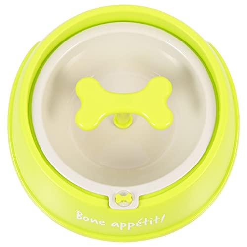 ibasenice Slow-Food-schüssel Für Haustiere Langsamfutternapf Für Hunde Kein Welpe Anti- -langsamer Feeder Hundefutter Hunde-Puzzle-schüssel Hundenapf Plastik Rotieren Knochen Geschirr von ibasenice