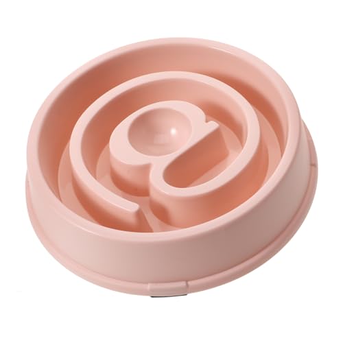 ibasenice Langsamer Futterspender für Hunde Slow Feeder Hundenapf Schüssel Erhöhte Futternäpfe Welpe pet Supplies pet Bowl Anti-Choke-Napf für Haustiere Futterautomat für Haustiere Rosa von ibasenice
