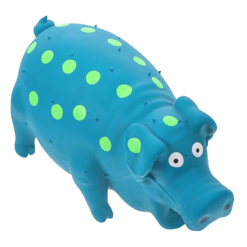 ibasenice Latex-Schweinchen-soundspielzeug Quietschende Spielsachen Für Hunde Hundespielzeug, Um Sie Zu Beschäftigen Quietschendes Hundespielzeug Welpen Kauen Sky-Blue Emulsion von ibasenice