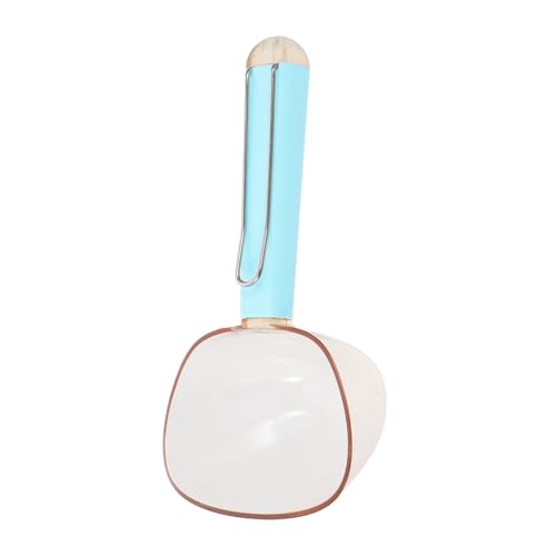 ibasenice Löffel Für Tiernahrung Haustier Schaufel Rostfrei Hund Schaufel Klein Scoop Katzenschaufel Mit Clip Leckerli-löffel Für Haustiere Wasser Essen Welpe Behandeln Abs Sky-Blue von ibasenice