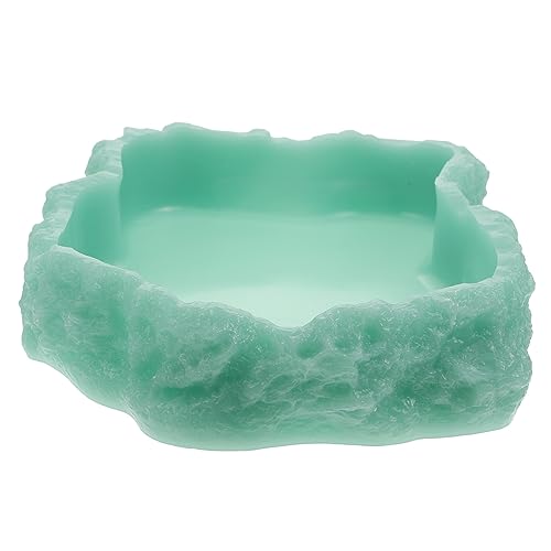ibasenice Luminous Reptile Feeding Bowl Nachtleuchtende Futter Und Trinkschale Für Reptilien Langlebig Für Schildkröten Eidechsen Und Andere Haustiere von ibasenice