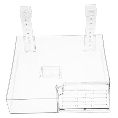 ibasenice Maustschildkrötenpanzer Schildkrötenterrasse Schildkröte trockener Bereich Schildkrötenrampenplattform Backenplattformen für Schildkröten Turtle Floating Platform Acryl Transparent von ibasenice