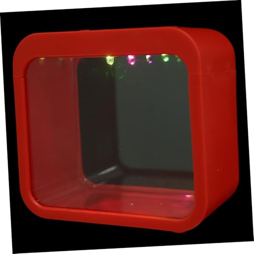ibasenice Betta Aquarium mit Licht Abnehmbares Kleiner Aquarium für Betta Fische Kreativer Kleiner Fischtank Tragbar für Schreibtischdekoration von ibasenice