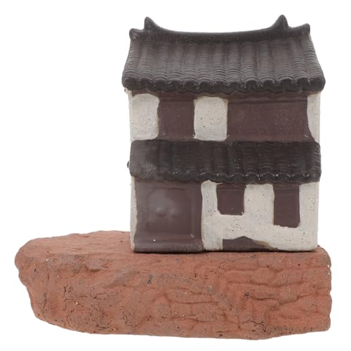 ibasenice Miniaturhaus Chinesisches Vintage Modell für Mikrolandschaft Aquarium Deko Bonsai Ornament mit Einfachem Pflegeaufwand für Fischbecken und Bürogestaltung von ibasenice