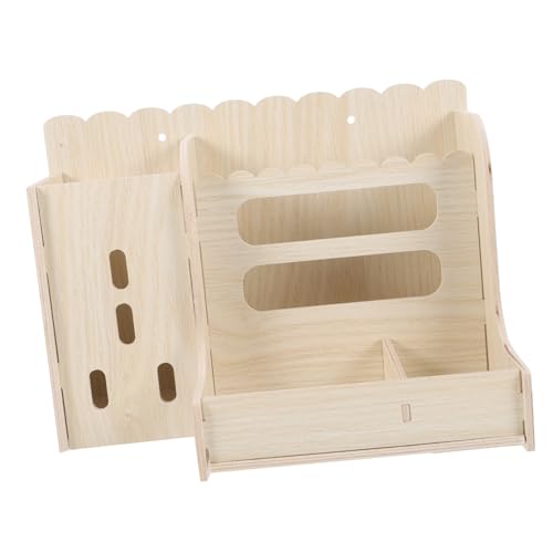 ibasenice Multifunktionaler Holz futterspender für Kaninchen und Meerschweinchen Verschleißfest Stabile Struktur Einfache Reinigung für Hamster und Kleine Nager Sicherer Heuraufe für ibasenice Multifunktionaler Holz futterspender für Kaninchen und Meerschweinchen Verschleißfest Stabile Struktur Einfache Reinigung für Hamster und Kleine Nager Sicherer Heuraufe für von ibasenice