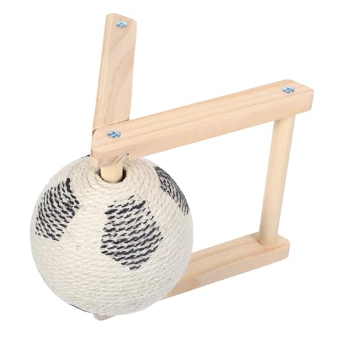 ibasenice Natürlicher Sisal Kratzball für Katzen mit Holzsockel Sicherer Interaktiver Spielball zur Krallenpflege und Möbel Schutz für Kätzchen und Haustiere Fördert Bewegung und Spielspaß ibasenice Natürlicher Sisal Kratzball für Katzen mit Holzsockel Sicherer Interaktiver Spielball zur Krallenpflege und Möbel Schutz für Kätzchen und Haustiere Fördert Bewegung und Spielspaß von ibasenice