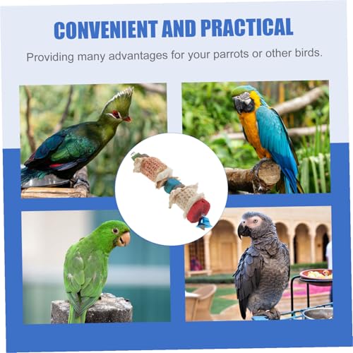 ibasenice Natürlicher Vogel kauspielzeug aus Holz mit Kiefernzapfen Hängendes Foraging Papageien und Wellensittiche Sicheres Beißspielzeug für Vogelkäfig Langlebiges Kauspielzeug und ibasenice Natürlicher Vogel kauspielzeug aus Holz mit Kiefernzapfen Hängendes Foraging Papageien und Wellensittiche Sicheres Beißspielzeug für Vogelkäfig Langlebiges Kauspielzeug und von ibasenice