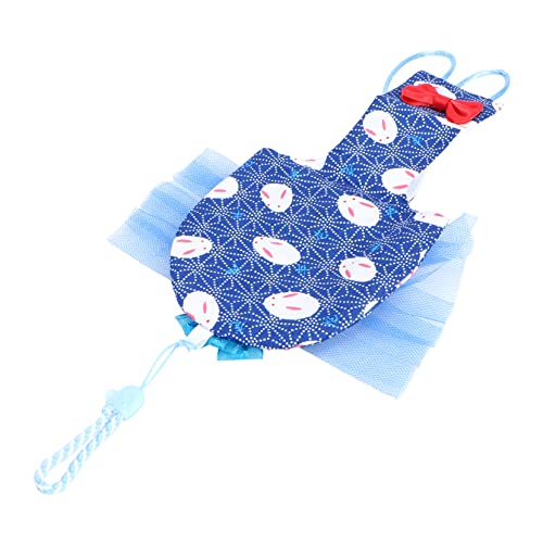 ibasenice Papagei Fluganzug Vogel Badewanne Vogelkostüm Pet Pee Pads Papagei Windeleinlagen Vogelnest Papageien-PIPI-pad Taube Windeln Spielzeughängematte Papageienspielzeug Plane Blue von ibasenice
