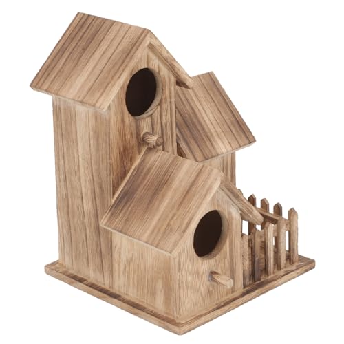 ibasenice Papageien Zucht Vogelhaus Aus Holz Kreatives Design Für Außenbereich Und Wetterbeständig Für Sittiche Und Andere Fördert Wohlbefinden Und Brutpflege von ibasenice