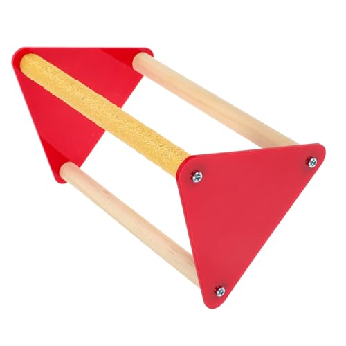 ibasenice Papagei Spielplatz Ständer aus Naturholz Vogel Sitzstange mit Spielzeug Kauspielzeug für Papageien und Nymphensittiche Robust und Sicher für Haustiere für Vogelkäfige von ibasenice