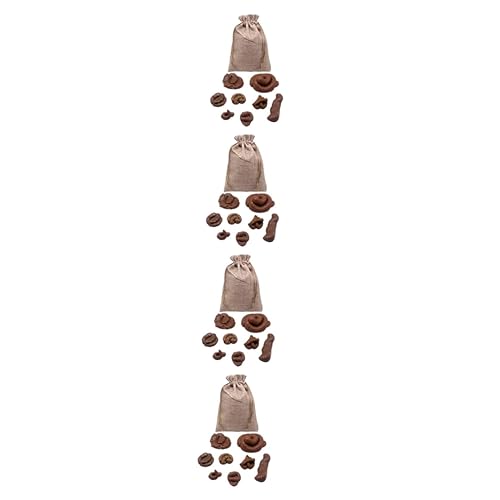 ibasenice 32 STK Knifflige Simulationskacke Poop-Spielzeug gefälschter Gummikacke Spielzeuge zubehör zum aprilscherztag Simulation Hundekot Spielzeug puh Requisiten Lieferungen TPR von ibasenice