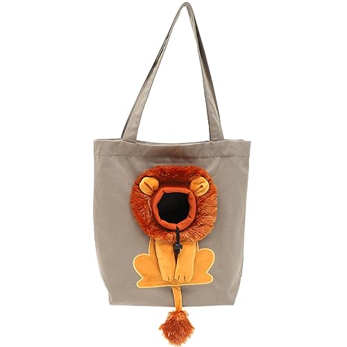 ibasenice Katzentragetasche Zusammenklappbare Canvas Tasche für Haustiere 3D-Löwenmotiv Atmungsaktive Umhängetasche für Katzen und Kleine Hunde Tragetasche mit Schulterriemen ibasenice Katzentragetasche Zusammenklappbare Canvas Tasche für Haustiere 3D-Löwenmotiv Atmungsaktive Umhängetasche für Katzen und Kleine Hunde Tragetasche mit Schulterriemen von ibasenice