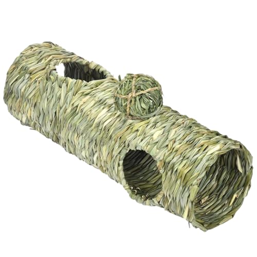 ibasenice Pet Tunnel mit Teilen Kreativer Katzen Kaninchentunnel mit Robustem Material Leicht für Drinnen und Draußen Inklusive Grasball für Hamster und Meerschweinchen Interaktives von ibasenice
