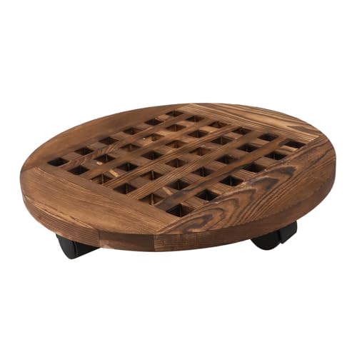 ibasenice Pflanztöpfe Tablett Blumentopfständer Outdoor Garten Pflanzgefäße Kinderzimmer Topfständer Indoor Pflanzenständer Für Tisch Mehrere Einzelne Pflanzenständer Blumentopf Groß Holz von ibasenice