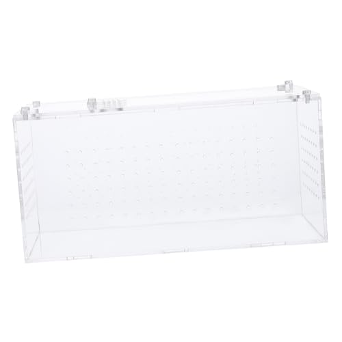 ibasenice Premium Transparente Reptilienbox aus Robustem Große Belüftungslöcher Multifunktional als Terrarium Futter und Zuchtbox für Schlangen Geckos Spinnen und Andere Reptilien Geeignet ibasenice Premium Transparente Reptilienbox aus Robustem Große Belüftungslöcher Multifunktional als Terrarium Futter und Zuchtbox für Schlangen Geckos Spinnen und Andere Reptilien Geeignet von ibasenice