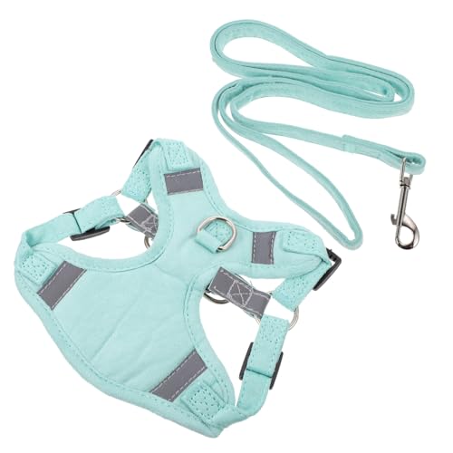 ibasenice Reflektierendes Katzengeschirr mit Leine Atmungsaktives Brustgeschirr für Katzen Hautfreundliches Material Sicherer Edelstahl Ring für Nächtliche Spaziergänge und ibasenice Reflektierendes Katzengeschirr mit Leine Atmungsaktives Brustgeschirr für Katzen Hautfreundliches Material Sicherer Edelstahl Ring für Nächtliche Spaziergänge und von ibasenice