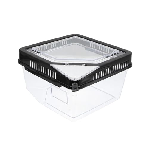 ibasenice Reptilien Aufzuchtbox aus Stabilem Kunststoff mit Belüftungslöchern Transparente Terrarienbox für Sichere Haltung von Echsen Schlangen Spinnen und Insekten Pflegeleicht und von ibasenice