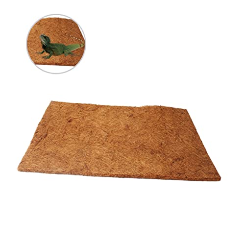 ibasenice Kokosfaser Matte Für Reptilien Atmungsaktive Terrarium Unterlage Für Eidechsen Schildkröten Und Andere Reptilien Natürliche Pflanzen-Bedding-lösung von ibasenice