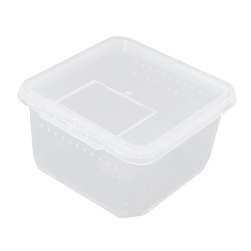 ibasenice Reptilien Mini Fütterungsbox Transparentes Habitat für Spinnen Kleine Schildkröten und Frösche mit Optimaler Belüftung für Reisen und Outdoor Aktivitäten Verhindert ibasenice Reptilien Mini Fütterungsbox Transparentes Habitat für Spinnen Kleine Schildkröten und Frösche mit Optimaler Belüftung für Reisen und Outdoor Aktivitäten Verhindert von ibasenice
