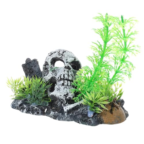 ibasenice Reptilien Terrarium Dekoration Lebensnahe Harz Schädel Pflanze für Aquarium und Terrarium Sicher für Fische Eidechsen Schlangen Spinnen Kompakte ibasenice Reptilien Terrarium Dekoration Lebensnahe Harz Schädel Pflanze für Aquarium und Terrarium Sicher für Fische Eidechsen Schlangen Spinnen Kompakte von ibasenice