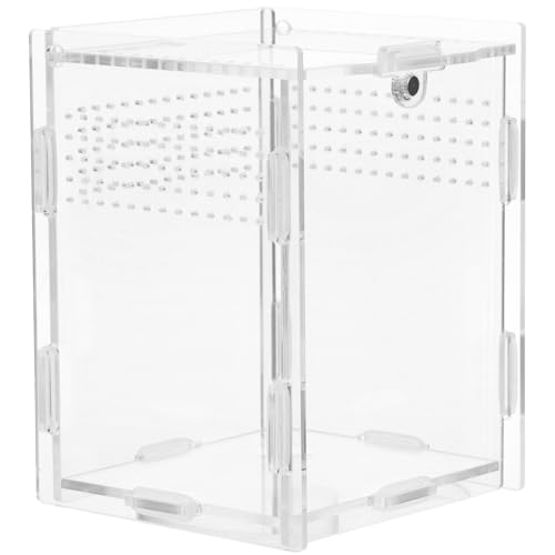 ibasenice Reptilien-Terrarium-kit Reptilien -fütterungsbehälter Schildkröte Zubehör Für Reptilien Geckobecken Reptilienzuchtbehälter Eidechsenträger Container Groß Schlange Acryl Transparent von ibasenice
