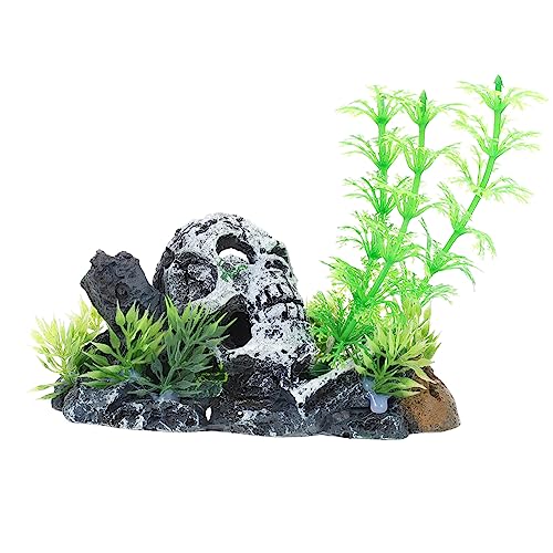 ibasenice Reptilienbehälter Dekoration Langlebiges Harz Skull und Pflanzenornament für Terrarien Aquarien und Schildkrötenbecken Bietet Natürlichen Look und Einfache Pflege ibasenice Reptilienbehälter Dekoration Langlebiges Harz Skull und Pflanzenornament für Terrarien Aquarien und Schildkrötenbecken Bietet Natürlichen Look und Einfache Pflege von ibasenice