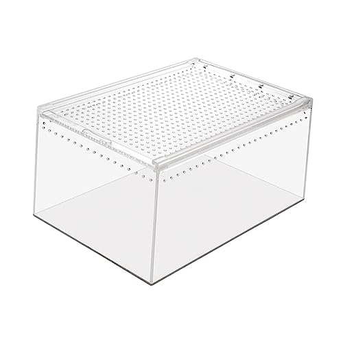 ibasenice Reptilienkäfig Transparente Multifunktionale Züchterbox für Eidechsen Schildkröten Spinnen und Schlangen Sicher Reinigen ibasenice Reptilienkäfig Transparente Multifunktionale Züchterbox für Eidechsen Schildkröten Spinnen und Schlangen Sicher Reinigen von ibasenice