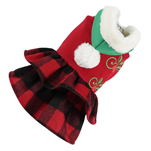 ibasenice Rotes Hundekostüm Weihnachten Warmes Festliches Hoodie Kostüm für Kleine und Mittelgroße Hunde für Cosplay und Fotoshooting ibasenice Rotes Hundekostüm Weihnachten Warmes Festliches Hoodie Kostüm für Kleine und Mittelgroße Hunde für Cosplay und Fotoshooting von ibasenice