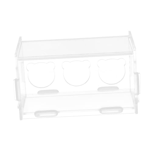 ibasenice Rutin Hühnerfutterbox Transparente Fütterungsschale für Kleine für Papageien und Futterbehälter mit Großer Kapazität von ibasenice
