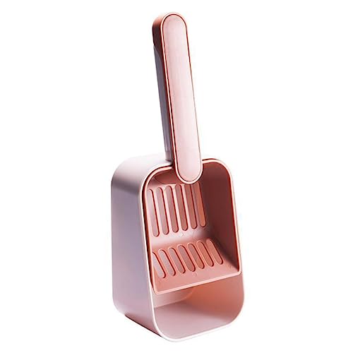 ibasenice Schaufel Für Katzenstreu Pet Sieb Schaufel Scoop Selbst Wurf Katzenschaufel Drinnen Müllschaufel Rostfrei Schaufel Der Katzentoilette Katzenstreu Schaufel Katzenbedarf Rot PVC von ibasenice