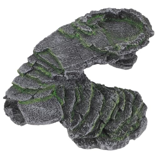 ibasenice Schildkröten Sonnenplattform Multifunktionale Kletterrampe für Aquarien Terrarien Dekoration Versteck zu Reinigen Design für Wasserschildkröten von ibasenice