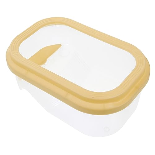 ibasenice Schildkrötenbecken Panzer Multifunktional Fisch Container Wasser- schildkröten zubehör schildkrötengehege Haustiere Schildkrötelebensraum Lebensraum für Schildkröten Plastik Khaki von ibasenice