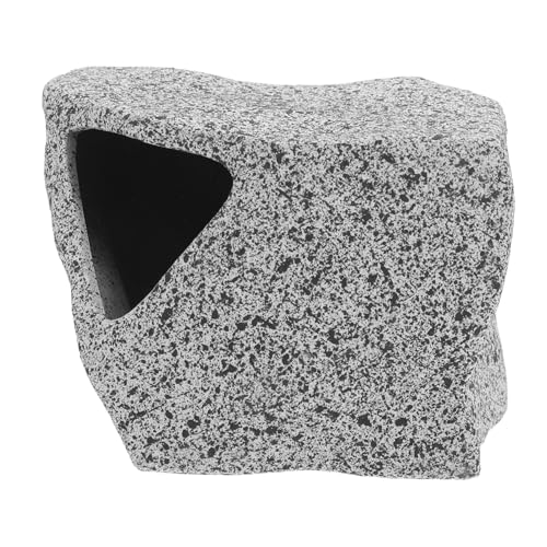 ibasenice Shrimp House Cichlid Escape Tank Aquarium Höhle Tier Verstecken Sich Schildkröten-aquariumdekorationen Garnelen Verstecken Sich Turtle Panzerzubehör Dark Grey Ton von ibasenice