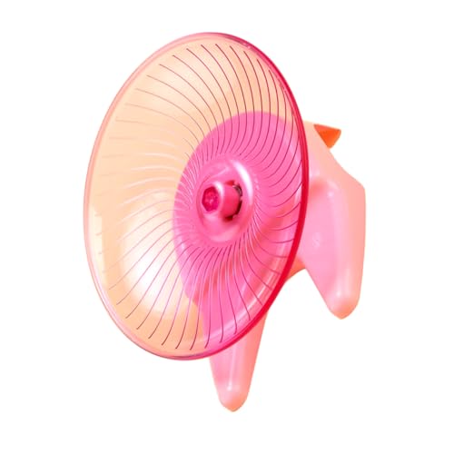 ibasenice Silent Spinning Wheel für Kleine Haustiere mit Stand Geräuschloses Laufspielzeug für Hamster Mäuse und Igel im Innenbereich von ibasenice