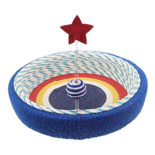 ibasenice Sisal Kratzbett für Katzen mit Sternenmuster Rundes Stabiles Sisal Kratzbrett für Kleine Katzen bis Langlebige Verschleißfeste Katzenlounge für Indoor Kratzen und Möbelschutz ibasenice Sisal Kratzbett für Katzen mit Sternenmuster Rundes Stabiles Sisal Kratzbrett für Kleine Katzen bis Langlebige Verschleißfeste Katzenlounge für Indoor Kratzen und Möbelschutz von ibasenice