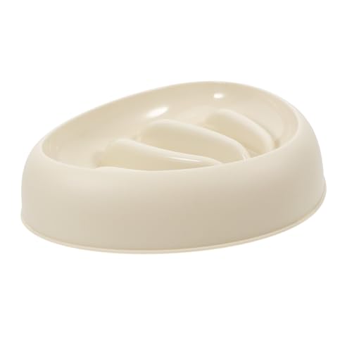 ibasenice Slow-Food-napf Für Hunde Erhöhter Hundenapf Slow Feeder Napf Für Katzen Hundenapf Langsam Füttern Langsamer Futternapf Für Katzen Langsamfresser Katze Katzenfutter-Puzzle Pp Beige von ibasenice