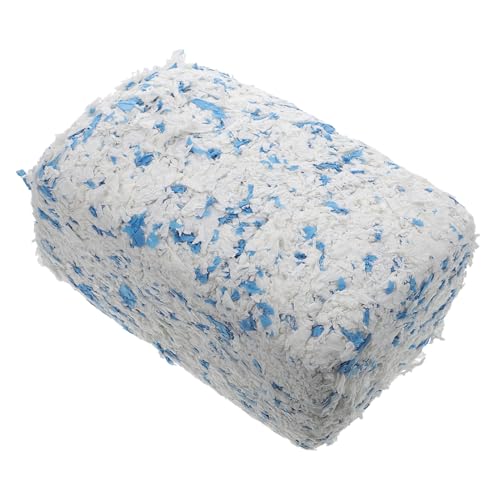 ibasenice Staubarmes Saugfähiges Haustiernest Papierstreu Weiche Flauschige Einstreu für Hamster Kaninchen Meerschweinchen Absorbierend und Geruchsbindend Geeignet für Kleintierkäfige von ibasenice