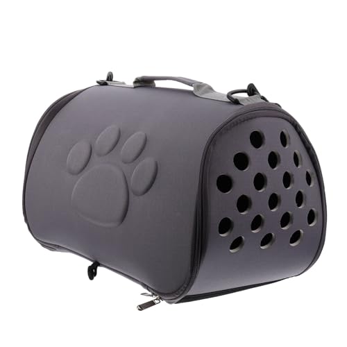 ibasenice Tasche Für Haustiere Tragetasche Für Kleintiere Welpe Faltbar Hunde Outdoor-Tasche Für Katzen Tasche Haustier Reisetasche Für Katzen Katzentaschen Katzenträger Segeltuch Grey von ibasenice