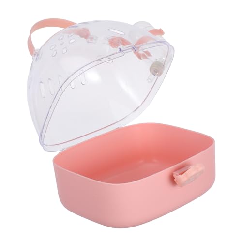 ibasenice Tragbare Hamster Transportbox mit Wasserflasche Leichter Kleintierkäfig mit Sicherem Verschluss und Optimaler Belüftung Kompakter Haustierkäfig für Kaninchen Mäuse Vögel Unterwegs ibasenice Tragbare Hamster Transportbox mit Wasserflasche Leichter Kleintierkäfig mit Sicherem Verschluss und Optimaler Belüftung Kompakter Haustierkäfig für Kaninchen Mäuse Vögel Unterwegs von ibasenice