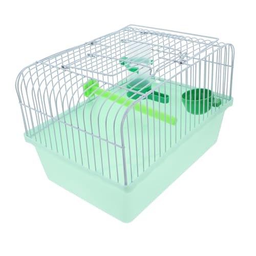ibasenice Tragbarer Vogelkäfig Finkenkäfig Wellensittichkäfig Tragen Klein Für Papageien-reisekäfig Vogelreisekäfig Mit Vogel Träger Vogelträger Reisekäfig Tablett Käfige Eisen Light Green von ibasenice
