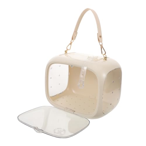ibasenice Tragbarer Vogelkäfig für Kleine Vögel Transparenter Transportkäfig mit Sicherem Verschluss Ultraleichtes Design für Papageien Wellensittiche und Sittiche für Ausflüge und Reisen von ibasenice