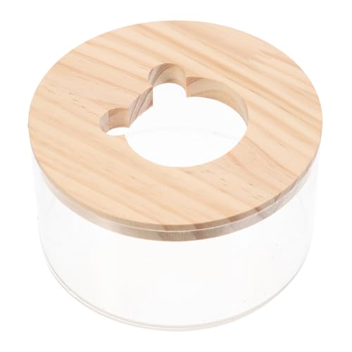 ibasenice Transparente Hamster Sandbadwanne aus Leicht zu Reinigen Sanddichtes Design Multifunktionale Kleintier Badewanne und Toilette für Hamster und Kleine Haustiere im Käfig von ibasenice