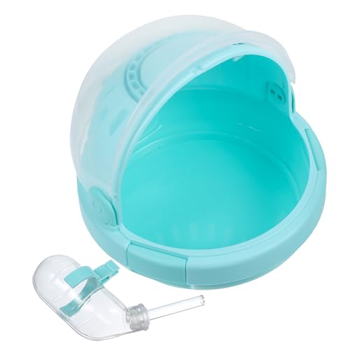 ibasenice Transparenter Hamster Transportkäfig mit Tragegriff Robuster Kleintierkäfig für Hamster und Kleine Haustiere Tragbar und Bruchsicher Geeignet für Unterwegs und Einfach zu Reinigen von ibasenice