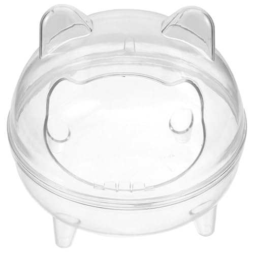 ibasenice Transparentes Hamster Sandbad mit Multifunktionaler Toilette Leichter Geruchsneutral Groß Geeignet für Hamster Rennmaus Chinchilla und Kleine Haustiere Einfach zu Reinigen und von ibasenice