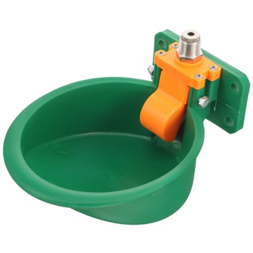 ibasenice Trinkbrunnen Für Rinder Und Schafe Tierisches Trinken Wasserpfeifenköpfe Automatische Tränke Wasserspender Für Welpen Keramik-tränke Automatische Pferdetränke Viehtrinker Abs Green von ibasenice