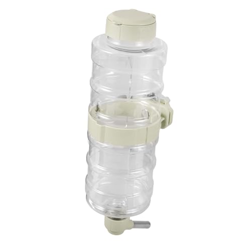 ibasenice Trinkbrunnen für Haustiere Käfig Spender Wasserdicht tragbar klein Haustier Trinkflasche Stabile Haustiertränke Haustier Trinkbrunnen Haustier-Wasserflasche Welpenversorgung Metall von ibasenice