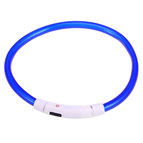ibasenice Blinkendes Haustierhalsband Haustier Hundehalsband USB-Halsband Für Haustiere USB-Kragen Leuchtender Kreis Led von ibasenice